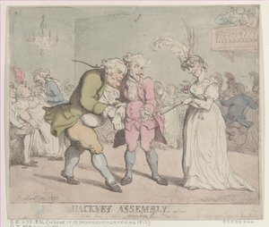 Zgromadzenie Hackney, 1802., 1802. autorstwa Thomas Rowlandson
