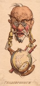 Głowy: filozofów autorstwa Thomas Rowlandson