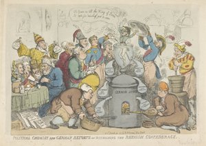 Rozwiązanie Rijnbond, 1813 r. autorstwa Thomas Rowlandson