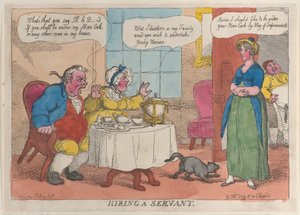Zatrudnienie sługi, 1811., 1811. autorstwa Thomas Rowlandson