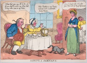 Zatrudnienie sługi, 1811., 1811. autorstwa Thomas Rowlandson