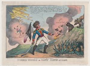 Okropne wizje pieluszkowego drzemki w końcu, 23 sierpnia 1808 r., 23 sierpnia 1808 r. autorstwa Thomas Rowlandson