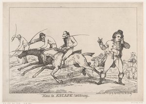 Jak uciec przed wygraną, 22 listopada 1791, 22 listopada 1791. autorstwa Thomas Rowlandson