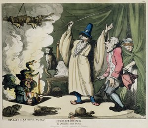 Humbugging lub Raising the Devil, 1800 (kolor lito) autorstwa Thomas Rowlandson