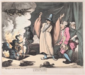 Humbugging, czyli Raising the Devil, 12 marca 1800 r., 12 marca 1800 r. autorstwa Thomas Rowlandson