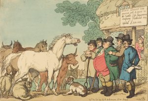 Bydło ubezpieczeniowe, opublikowane w 1809 r. autorstwa Thomas Rowlandson
