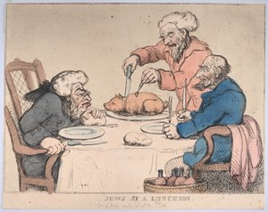 Żydzi na śniadaniu, 1794., 1794. autorstwa Thomas Rowlandson