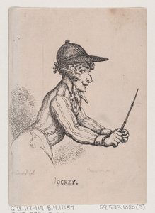 Dżokej, kwiecień 1808., kwiecień 1808. autorstwa Thomas Rowlandson