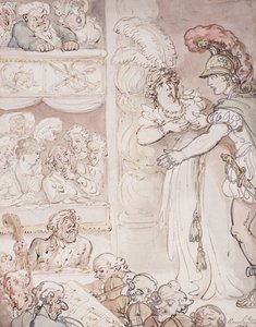 John Bull w Operze, 1803 autorstwa Thomas Rowlandson