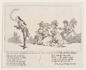 La politesse Françoise, czyli petycja angielskich dam do Jego Ekscelencji Mushro..., 4 maja 1789. autorstwa Thomas Rowlandson
