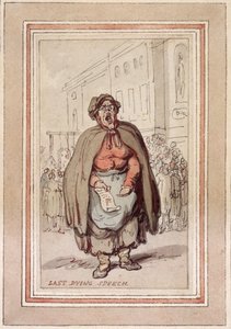 „Mowa ostatniego umierania”, koniec XVIII-początek XIX wieku autorstwa Thomas Rowlandson