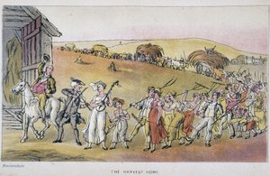 Lekarz z chłopami na dożynkach – w „Trzech trasach Doktora Syntaxa: w poszukiwaniu malowniczej pociechy i żony”” Williama Combe, ch. Rowlandson autorstwa Thomas Rowlandson