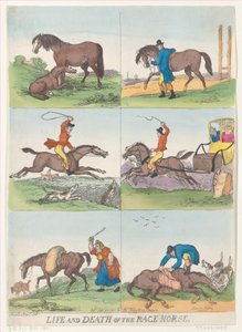 Życie i śmierć konia wyścigowego, 25 września 1811, 25 września 1811. autorstwa Thomas Rowlandson