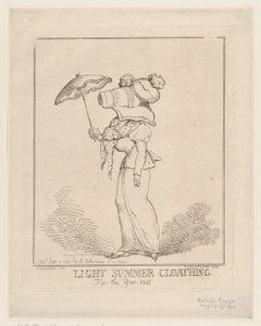 Lekka letnia odzież [sic], 10 września 1801 r., 10 września 1801 r. autorstwa Thomas Rowlandson