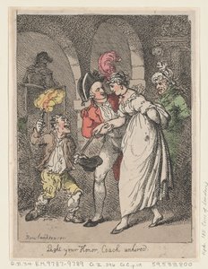 Light Your Honor, trener niezatrudniony, 1811., 1811. autorstwa Thomas Rowlandson