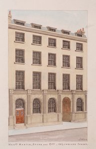 Lombard Street, Londyn, ok. 1850 autorstwa Thomas Rowlandson
