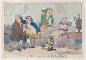 Panowie Sypialni, 14 kwietnia 1784., 14 kwietnia 1784. autorstwa Thomas Rowlandson
