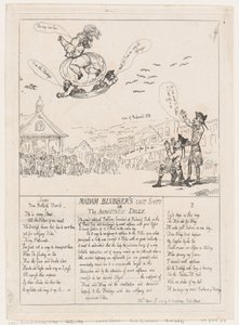 Ostatnia zmiana Madam Blubber lub The Aerostatic Dilly, 29 kwietnia 1784., 29 kwietnia 1784. autorstwa Thomas Rowlandson