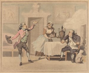 Menedżer i Spouter autorstwa Thomas Rowlandson