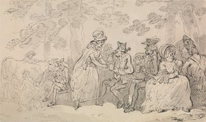 Dojarki i dżentelmeni w St. James’s Park autorstwa Thomas Rowlandson