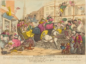 Nieszczęścia Londynu autorstwa Thomas Rowlandson