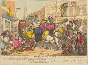 Nieszczęścia Londynu autorstwa Thomas Rowlandson