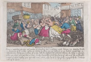 Nieszczęścia Londynu, 1807-08., 1807-08. autorstwa Thomas Rowlandson