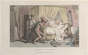 Błędy w Cavaillon, z Journal of Sentimental Travels in the Southern Pro..., 1 stycznia 1822. autorstwa Thomas Rowlandson