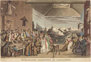 Wystawa Laponii Pana Bullock autorstwa Thomas Rowlandson