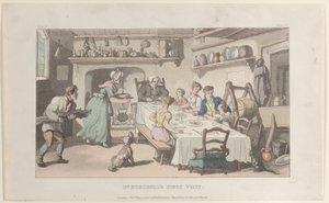 Pierwsza wizyta pana Burchella, z Wikariusza Wakefield, 1 maja 1817, 1 maja 1817. autorstwa Thomas Rowlandson