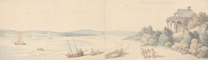 Domek pana Drummonda, East Cowes, Isle of Wight autorstwa Thomas Rowlandson