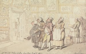 Galeria obrazów pana Michella, Grove House, Enfield, 1817 r. autorstwa Thomas Rowlandson
