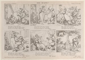 Moja żona!, 16 listopada 1815., 16 listopada 1815. autorstwa Thomas Rowlandson