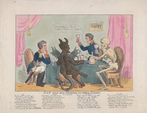Drzemka i jego przyjaciele w ich chwale, 1 października 1813., 1 października 1813. autorstwa Thomas Rowlandson