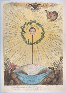 Napoleon Le Grande, 2 grudnia 1813 r., 2 grudnia 1813 r. autorstwa Thomas Rowlandson
