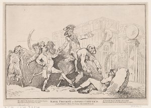 Morski Triumf, czyli przysługi, 13 listopada 1780, 13 listopada 1780. autorstwa Thomas Rowlandson