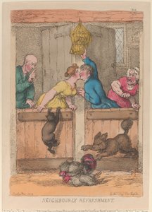 Poczęstunek od sąsiadów autorstwa Thomas Rowlandson