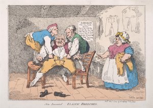Bryczesy Elastyczne Wynalezione, 1.11.1784., 1.11.1784. autorstwa Thomas Rowlandson