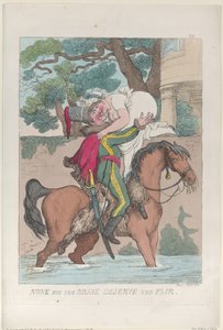 Nikt oprócz odważnych zasługuje na jarmark, 1813., 1813. autorstwa Thomas Rowlandson