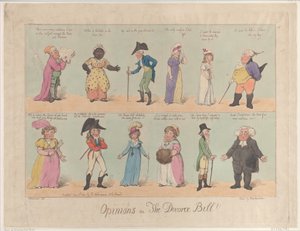 Opinie na temat ustawy rozwodowej!!, 2 czerwca 1800 r., 2 czerwca 1800 r. autorstwa Thomas Rowlandson