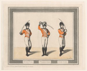 Gwardia zewnętrzna, St. Georges Guard, Inside Guard, 1 września 1798 r., 1 września 1798 r. autorstwa Thomas Rowlandson