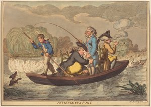 Cierpliwość przy puntie autorstwa Thomas Rowlandson