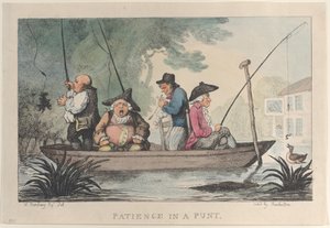 Cierpliwość w łódce, 1811., 1811. autorstwa Thomas Rowlandson