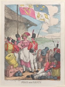 Peace and Plenty, 8 marca 1814, 8 marca 1814. autorstwa Thomas Rowlandson