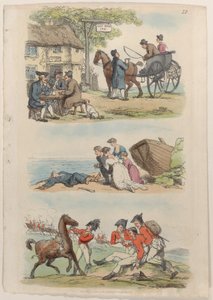 Tabliczka 12, ze Świata w miniaturze, 1816., 1816. autorstwa Thomas Rowlandson