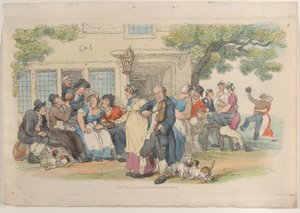 Tablica 6: Drzwi do Alei, ze Świata w Miniaturze, 1816., 1816. autorstwa Thomas Rowlandson