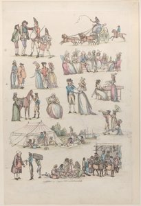 Tablica 7, Zarysy postaci, krajobrazów i bydła... na użytek uczniów, Ju..., 27 czerwca 1790. autorstwa Thomas Rowlandson