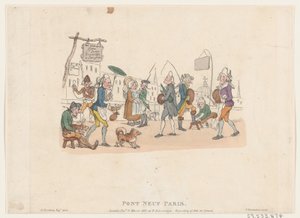 Pont Neuf, Paryż, 1 maja 1803., 1 maja 1803. autorstwa Thomas Rowlandson