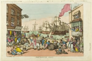 Punkt Portsmouth autorstwa Thomas Rowlandson