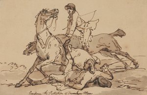 Opatrzność – ochrona pijanych mężczyzn autorstwa Thomas Rowlandson